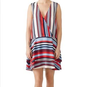 Cooper Street Sleeveless Stripe Milan shift dress. Rent the Runway. Size 6